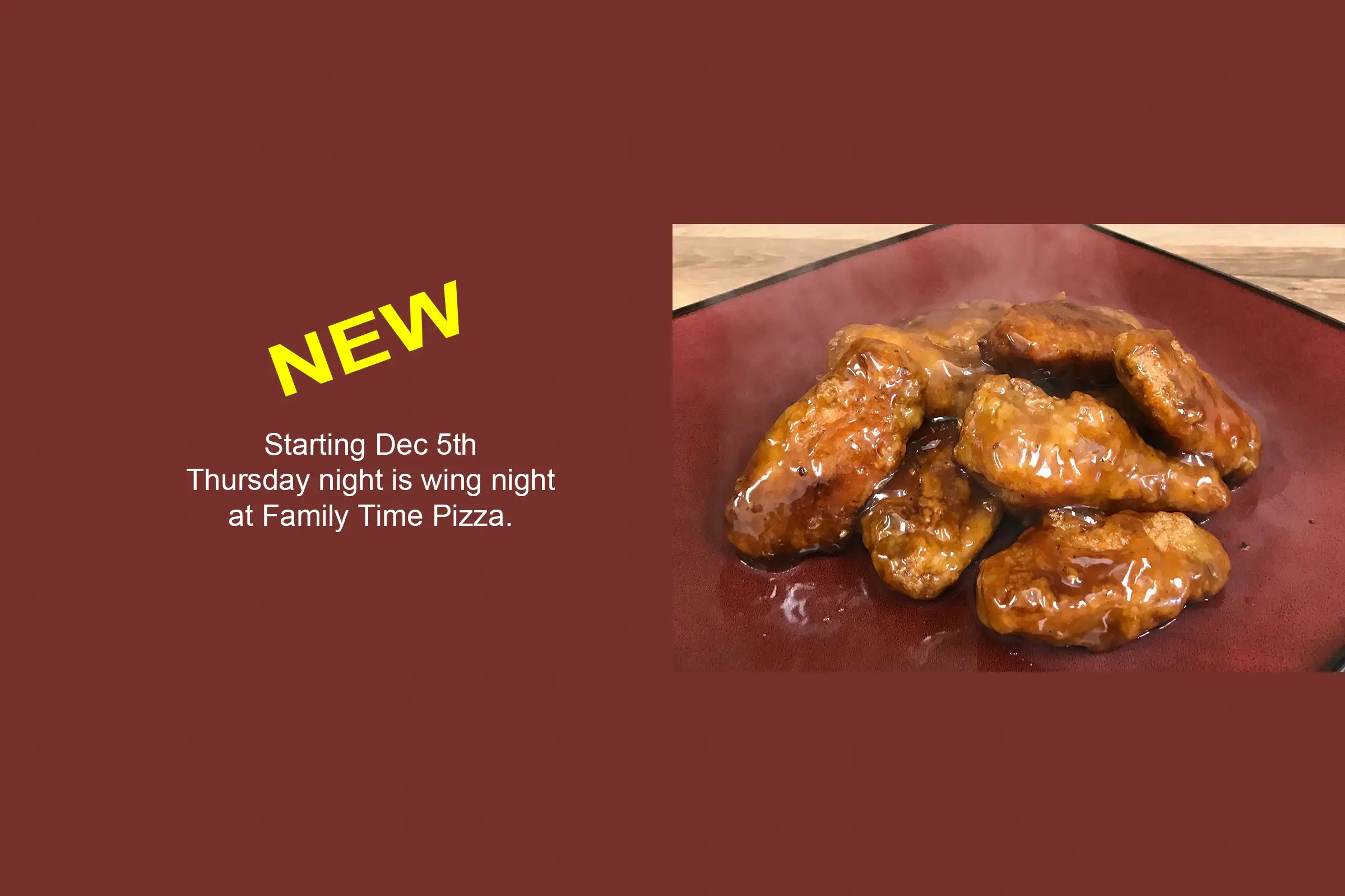 1 lb BONE IN ONLY wings for $12.00 1 lb BONE IN ONLY wings for $12.00